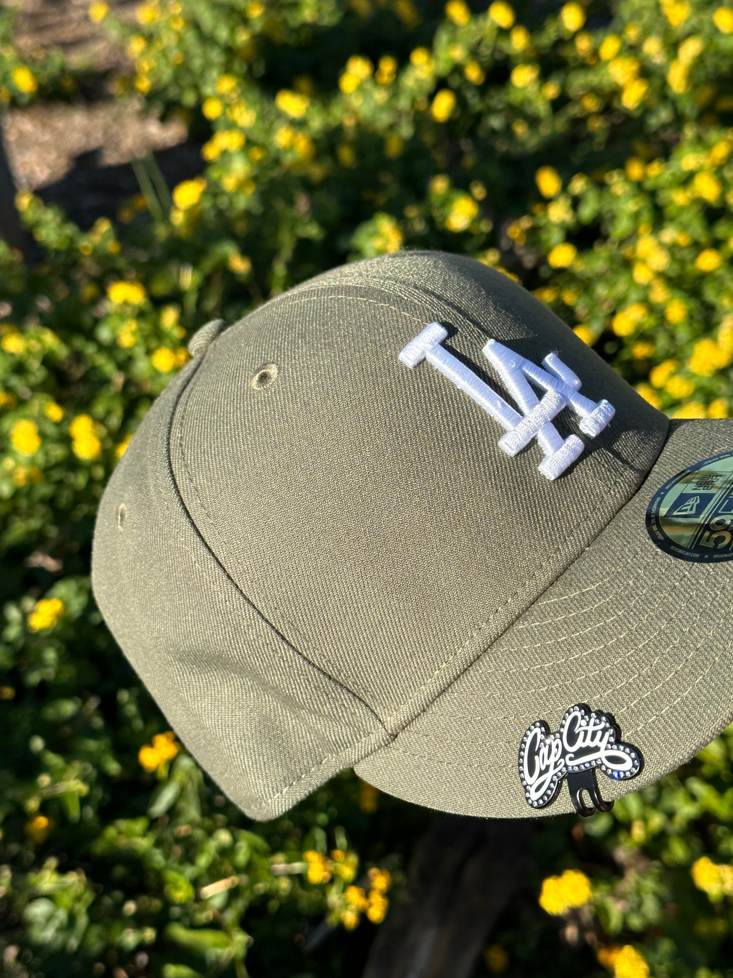 NEW ERA EXCLUSIVE 59FIFTY OLIVE LOS ANGELES DODGERS