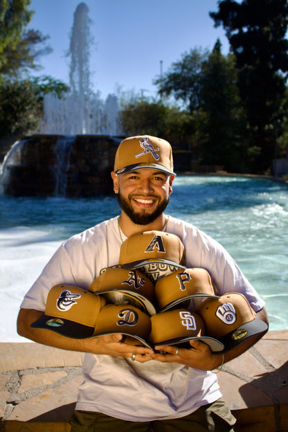 NEW ERA EXCLUSIVE 59FIFTY TAN/GREY LOS ANGELES DODGERS 2TONE COLOR PACK