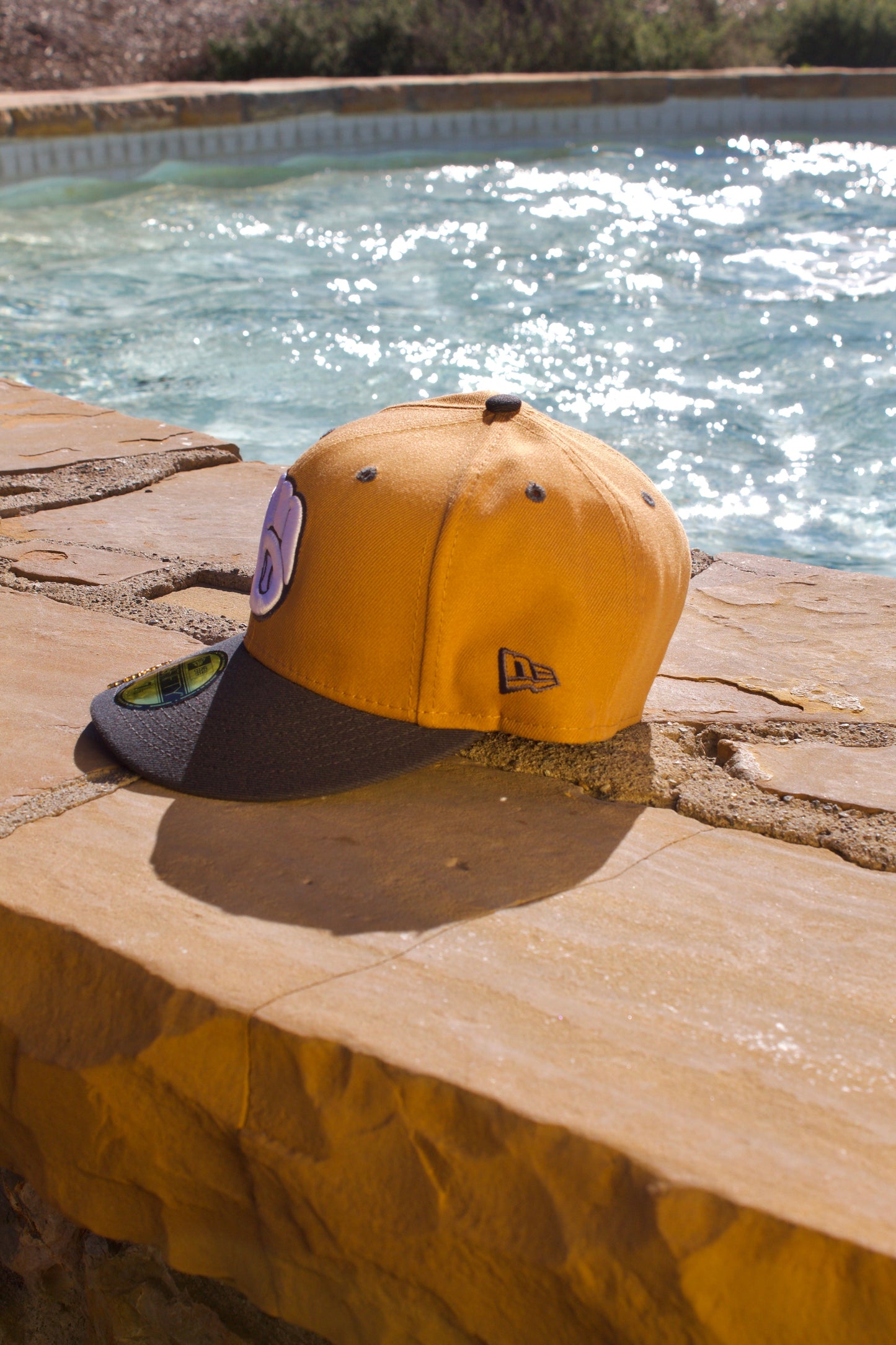 NEW ERA EXCLUSIVE 59FIFTY TAN/GREY MILWAUKEE BREWERS 2TONE COLOR PACK