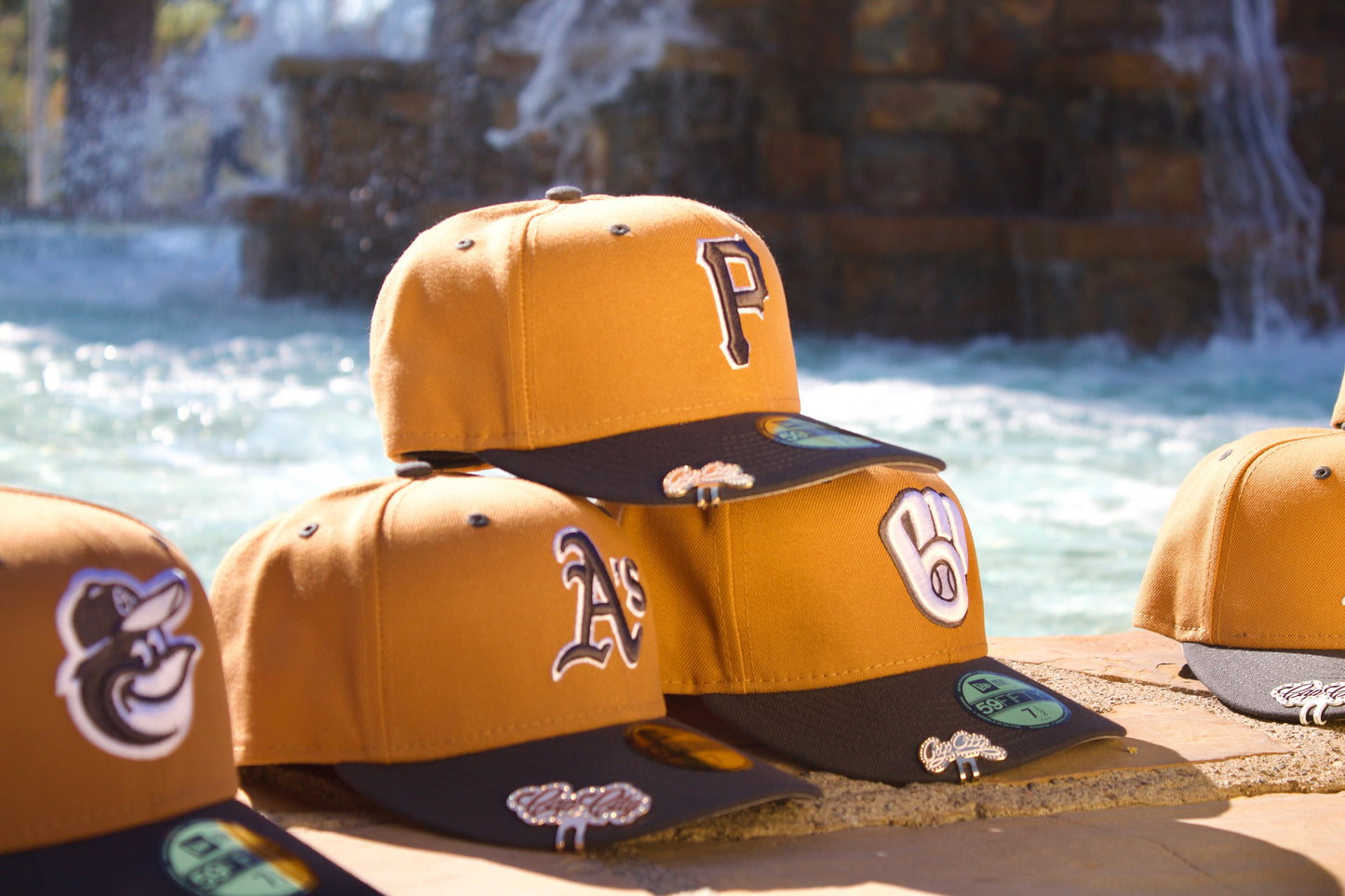 NEW ERA EXCLUSIVE 59FIFTY TAN/GREY MILWAUKEE BREWERS 2TONE COLOR PACK
