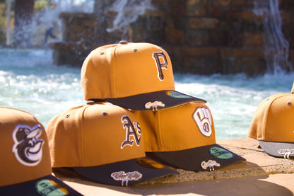 NEW ERA EXCLUSIVE 59FIFTY TAN/GREY MILWAUKEE BREWERS 2TONE COLOR PACK