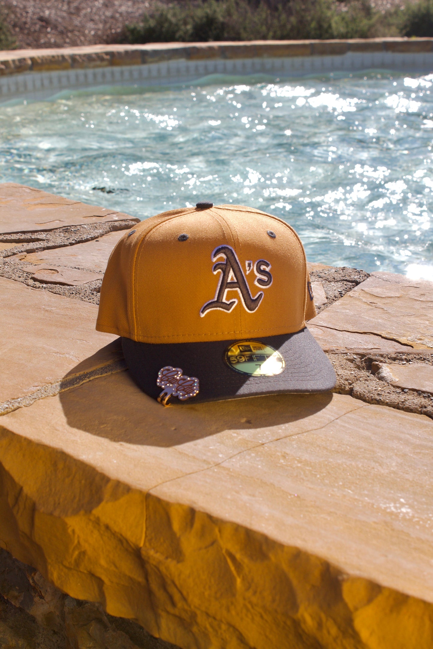 NEW ERA EXCLUSIVE 59FIFTY TAN/GREY OAKLAND A'S 2TONE COLOR PACK