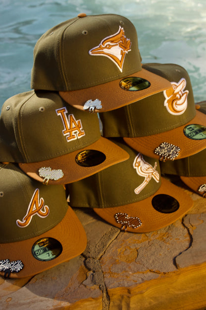 NEW ERA EXCLUSIVE 59FIFTY OLIVE/KHAKI SEATTLE MARINERS 2TONE COLOR PACK