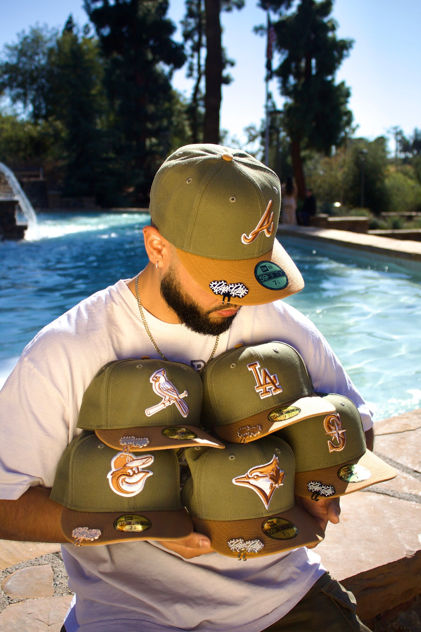 NEW ERA EXCLUSIVE 59FIFTY OLIVE/KHAKI SEATTLE MARINERS 2TONE COLOR PACK