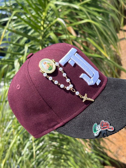 NEW ERA EXCLUSIVE 59FIFTY BURGUNDY/CORDUROY TOROS DE TIJUANA TWO TONE