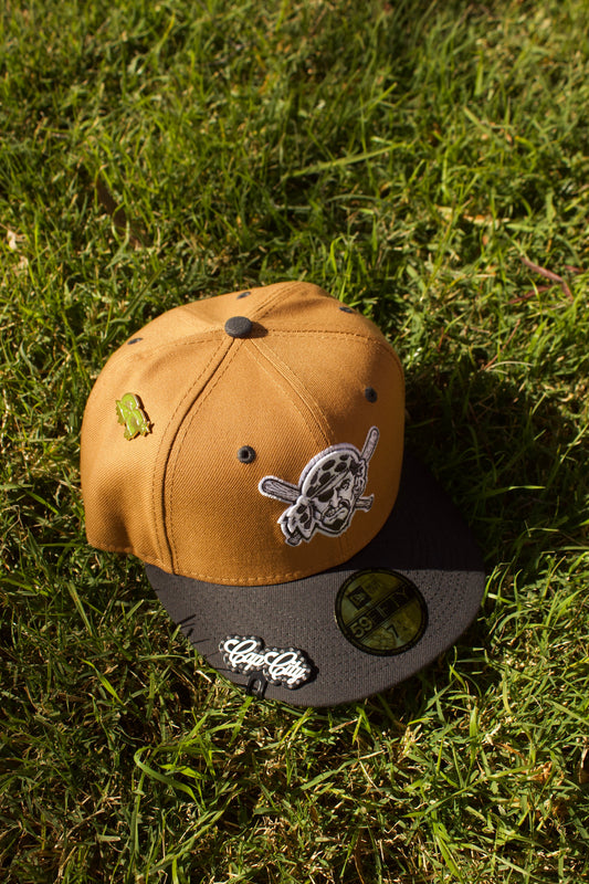 NEW ERA EXCLUSIVE 59FIFTY TAN/GREY PITTSBURGH PIRATES 2TONE COLOR PACK