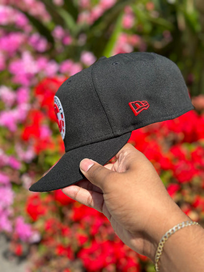 NEW ERA EXCLUSIVE 59FIFTY BLACK "CLUB DEPORTIVO TOLUCA" W/ MEXICO FLAG SIDE PATCH