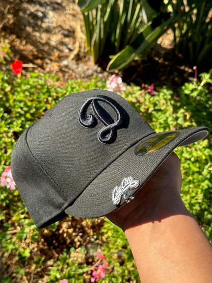 NEW ERA EXCLUSIVE 59FIFTY BLACKED OUT LOS ANGELES DODGERS