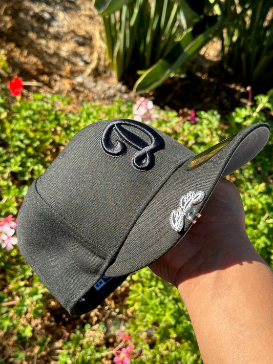 NEW ERA EXCLUSIVE 59FIFTY BLACKED OUT LOS ANGELES DODGERS