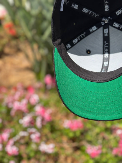 NEW ERA EXCLUSIVE 59FIFTY BLACK CLEVELAND GUARDIANS W/ "PROGRESSIVE FIELD" SIDE PATCH