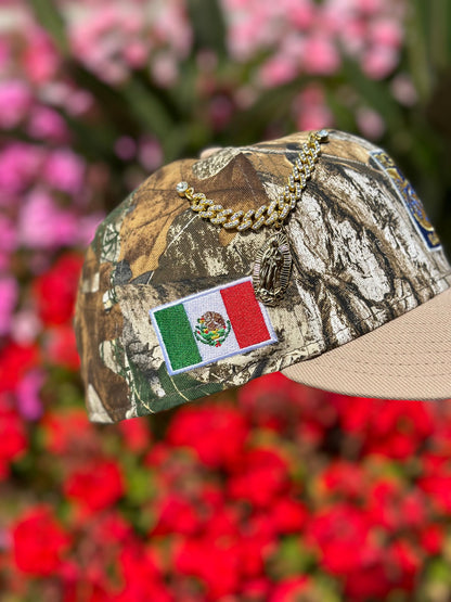 NEW ERA EXCLUSIVE 59FIFTY REALTREE/KHAKI "CLUB TIGRES UANL" W/ MEXICO FLAG SIDE PATCH