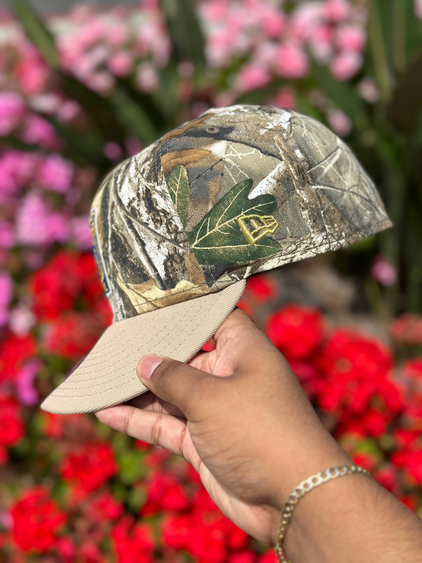 NEW ERA EXCLUSIVE 59FIFTY REALTREE/KHAKI "CLUB TIGRES UANL" W/ MEXICO FLAG SIDE PATCH