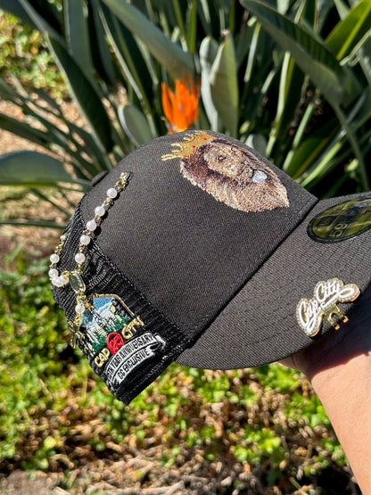 NEW ERA 59FIFTY BLACK "THE KING" W/ CAP CITY'S 15TH ANNIVERSRAY SIDE PATCH