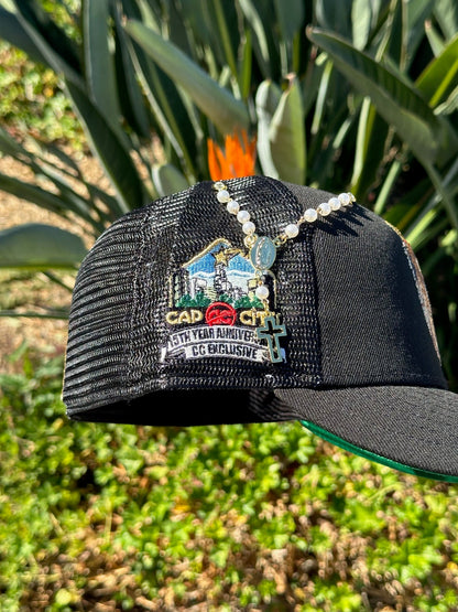 NEW ERA 59FIFTY BLACK "THE KING" W/ CAP CITY'S 15TH ANNIVERSRAY SIDE PATCH