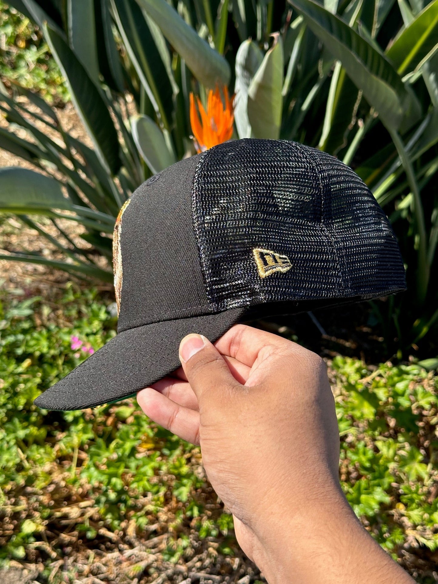 NEW ERA 59FIFTY BLACK "THE KING" W/ CAP CITY'S 15TH ANNIVERSRAY SIDE PATCH