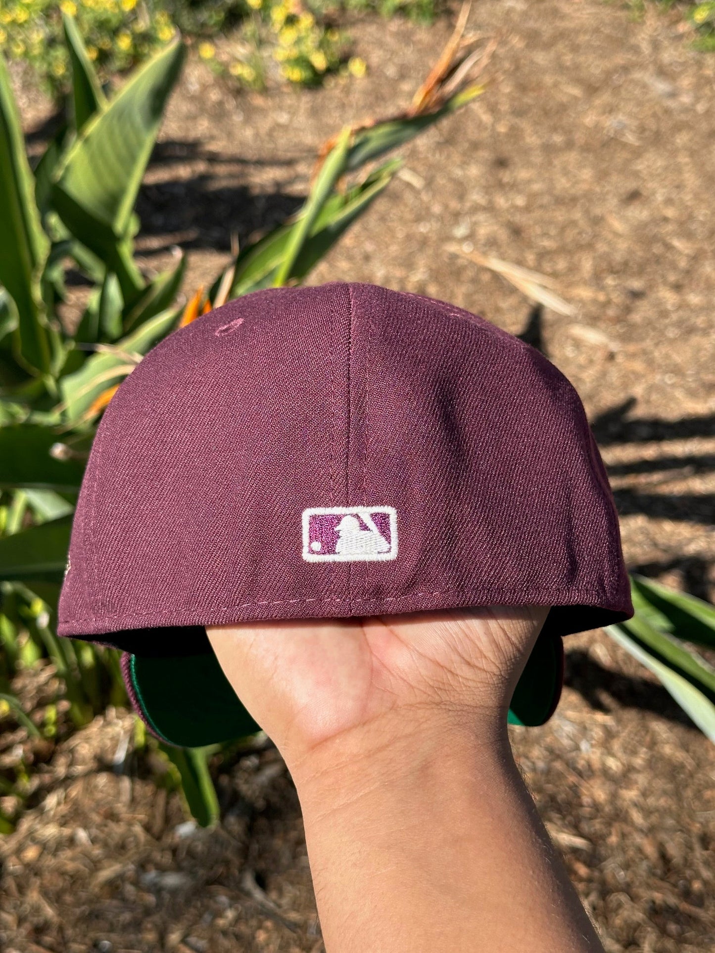 NEW ERA EXCLUSIVE 59FIFTY MAROON RED UPSIDE DOWN LOS ANGELES DODGERS