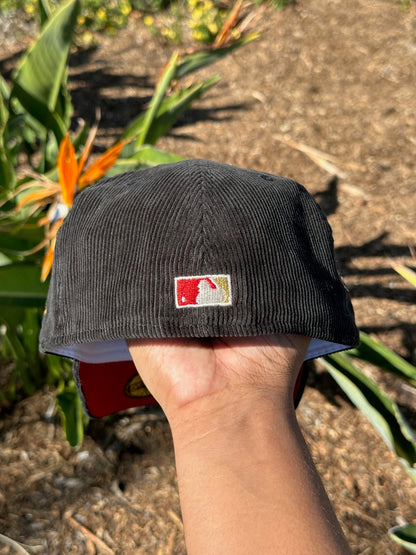 NEW ERA EXCLUSIVE 59FIFTY CORDUROY LOS ANGELES DODGERS W/ 40TH ANNIVERSARY SIDE PATCH