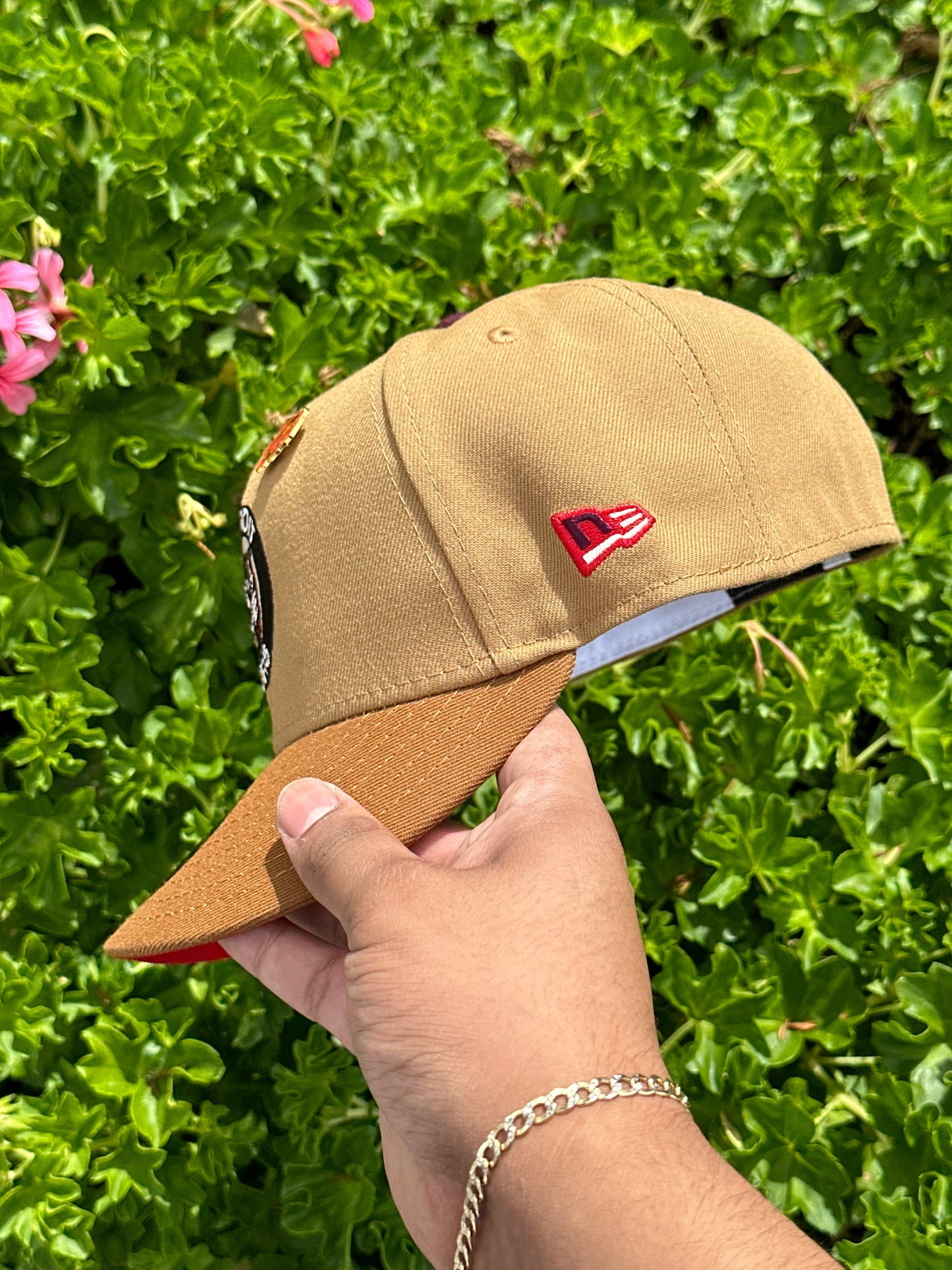 NEW ERA EXCLUSIVE 59FIFTY TAN/KHAKI DETROIT TIGERS W/ 1990 ALL STAR GAME PATCH
