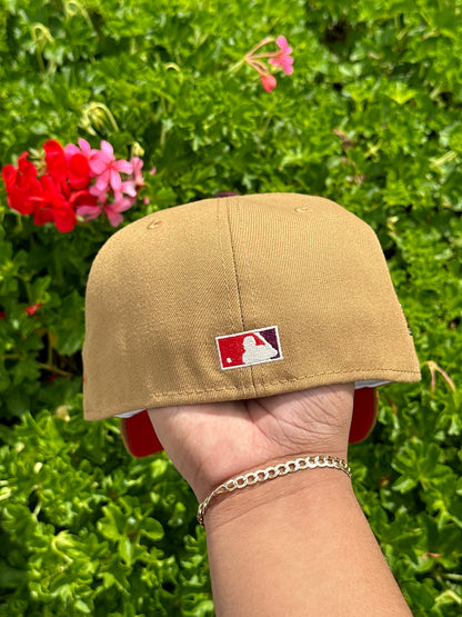NEW ERA EXCLUSIVE 59FIFTY TAN/KHAKI DETROIT TIGERS W/ 1990 ALL STAR GAME PATCH