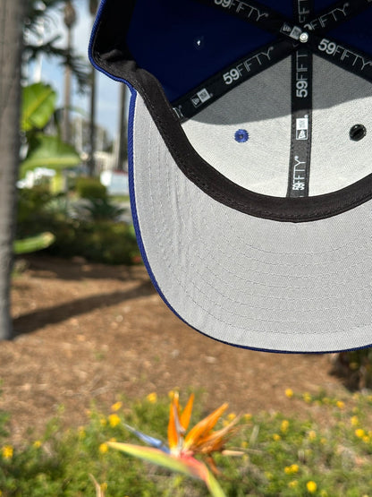 NEW ERA EXCLUSIVE 59FIFTY BLUE MEXICO "EL GALLO" W/ MEXICO FLAG SIDE PATCH