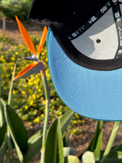NEW ERA EXCLUSIVE 59FIFTY CORDUROY/TURQUOISE MEXICO W/ MEXICO FLAG SIDE PATCH
