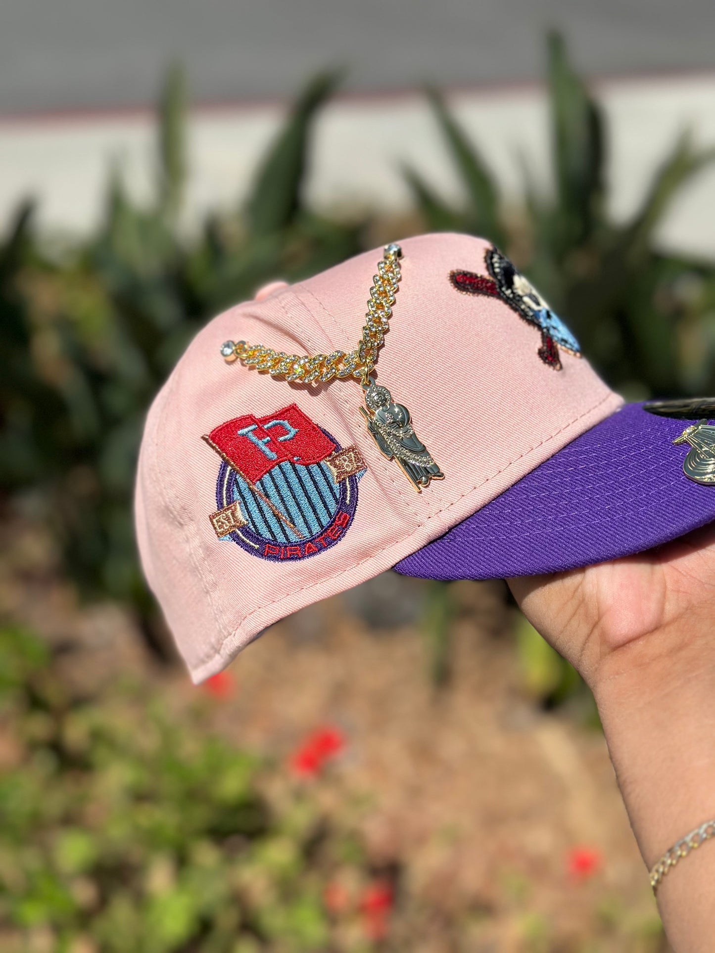 NEW ERA EXCLUSIVE 59FIFTY BLUSH/PURPLE PITTSBURGH PIRATES W/ 1959 ALL STAR GAME PATCH