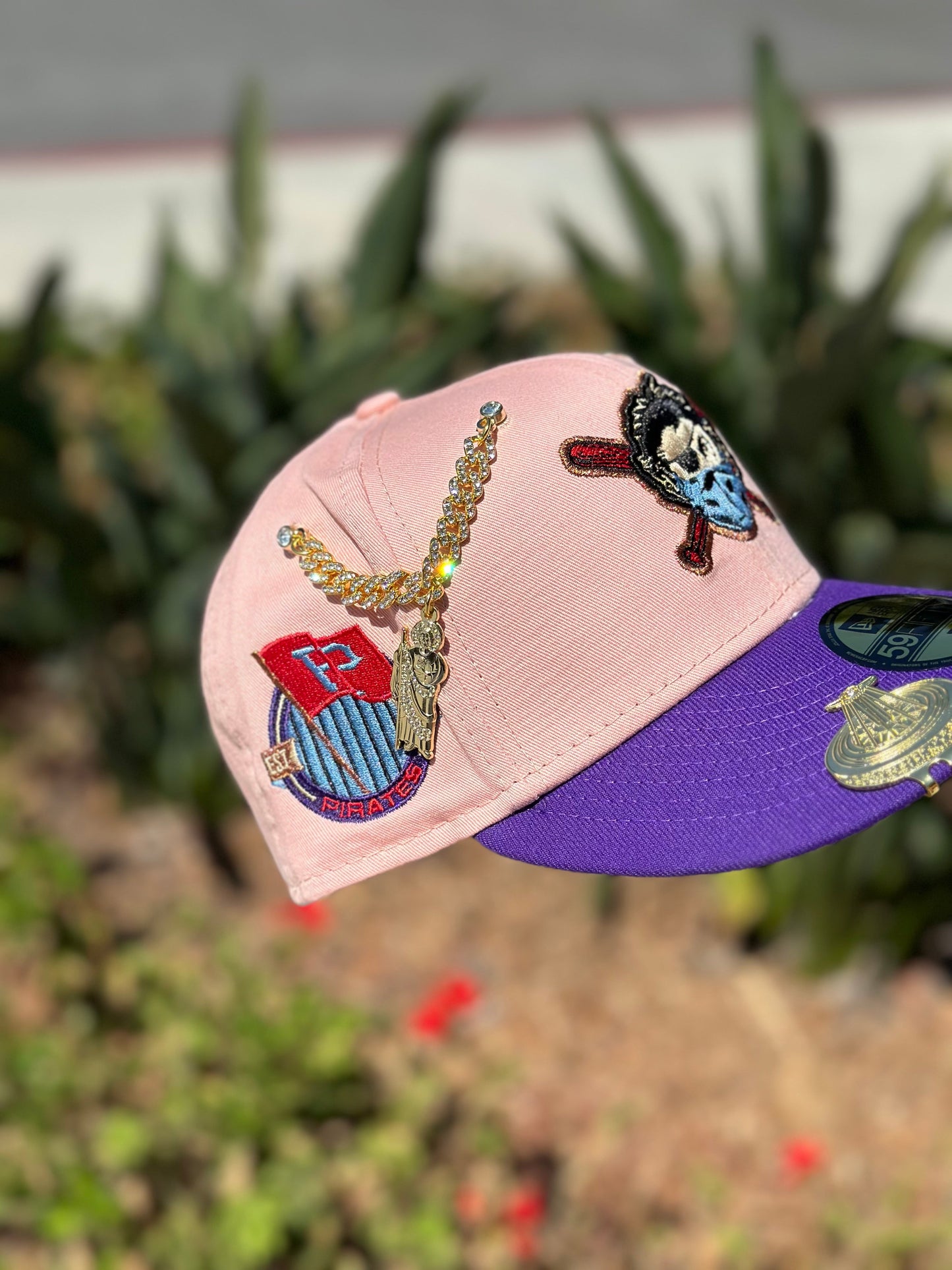 NEW ERA EXCLUSIVE 59FIFTY BLUSH/PURPLE PITTSBURGH PIRATES W/ 1959 ALL STAR GAME PATCH