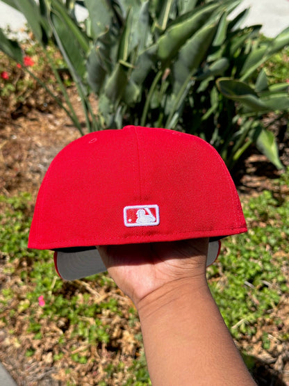 NEW ERA EXCLUSIVE 59FIFTY RED LOS ANGELES DODGERS