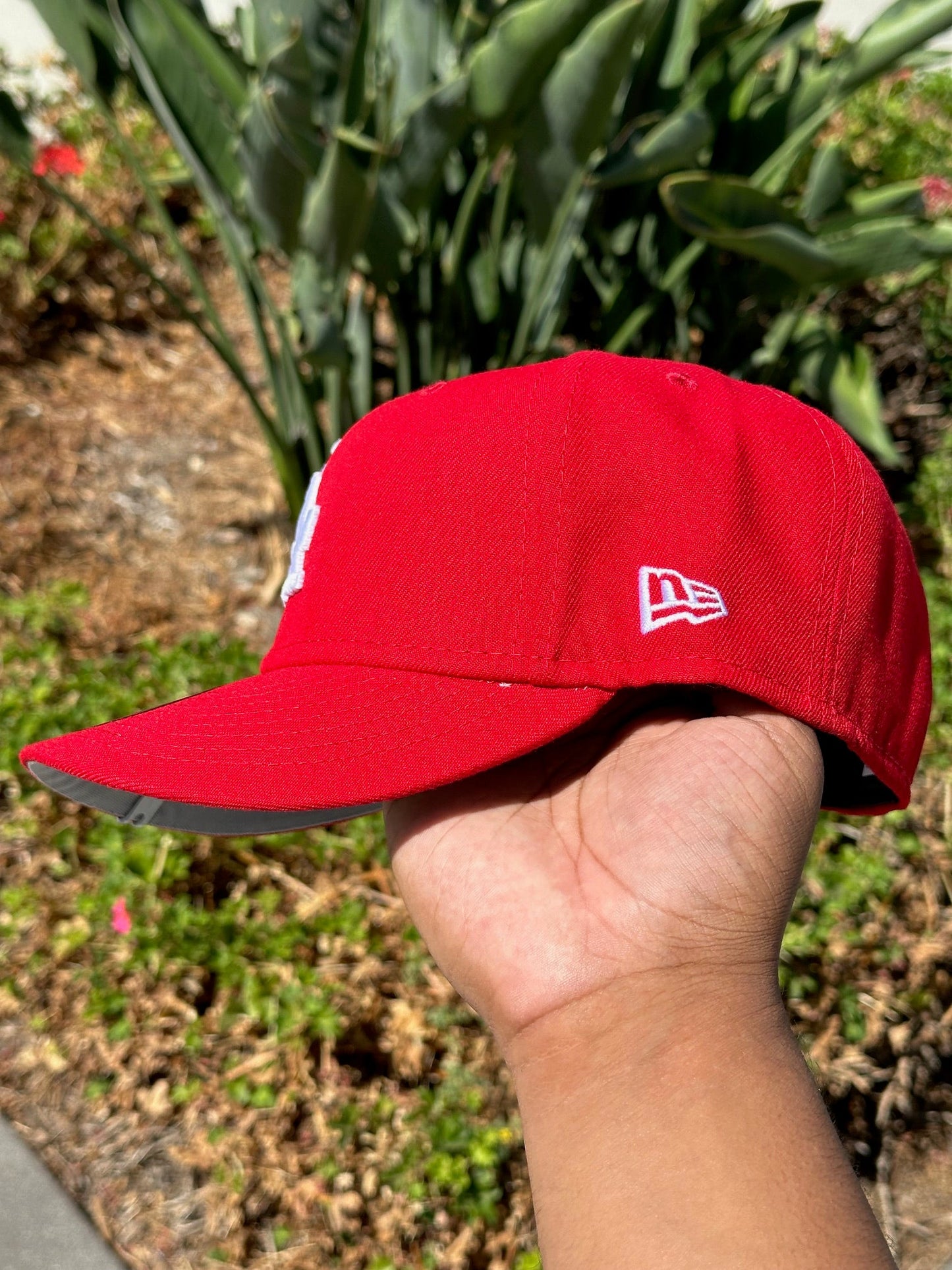 NEW ERA EXCLUSIVE 59FIFTY RED LOS ANGELES DODGERS