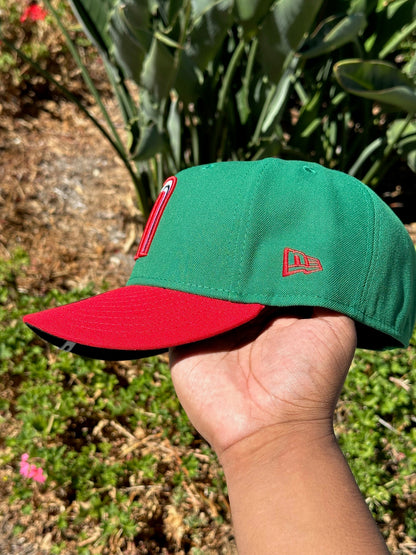 NEW ERA EXCLUSIVE 59FIFTY GREEN/RED MEXICO TWO TONE