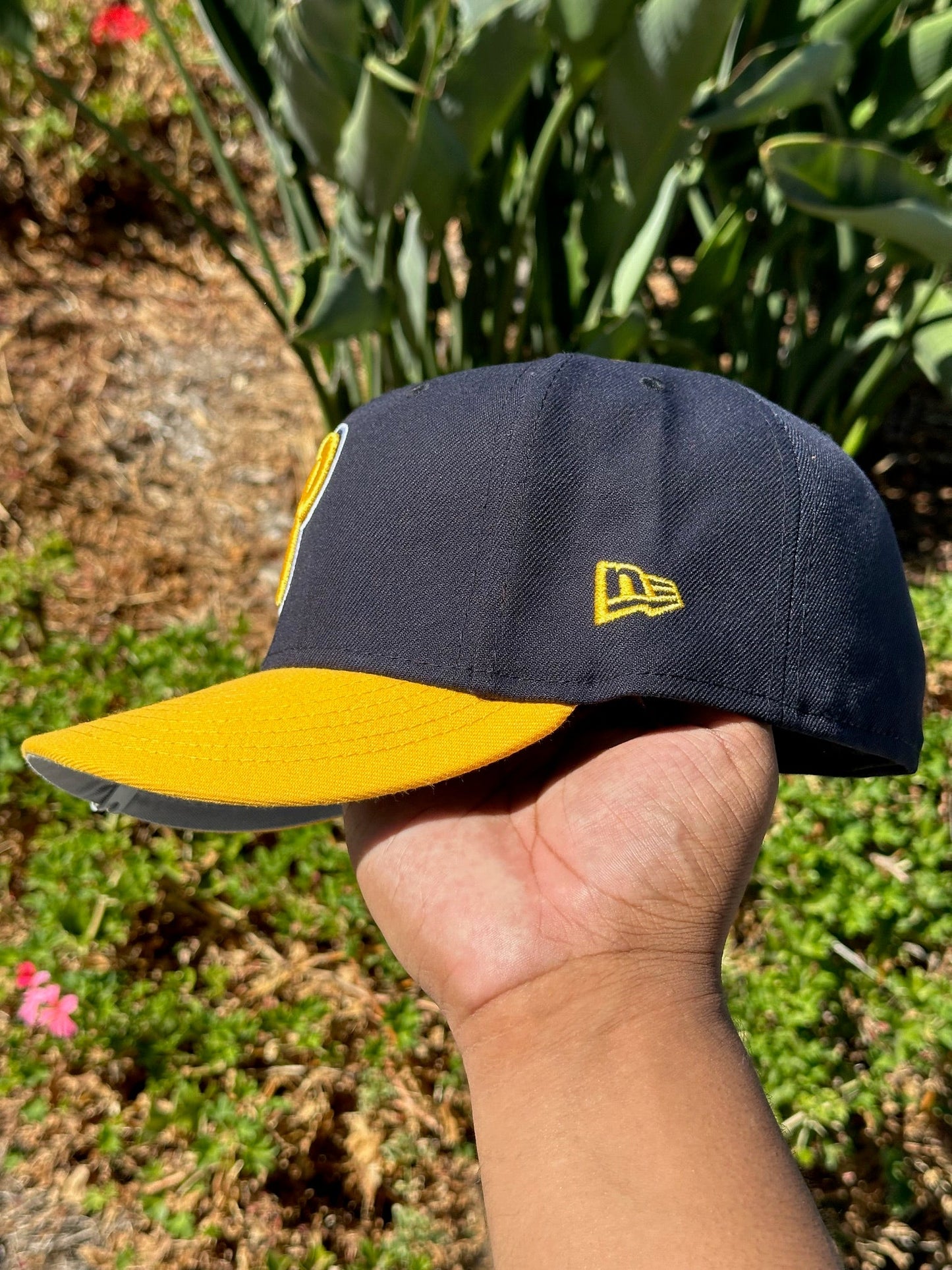NEW ERA EXCLUSIVE 59FIFTY NAVY/YELLOW PHILADELPHIA PHILLIES W/ 1996 ALL STAR GAME PATCH