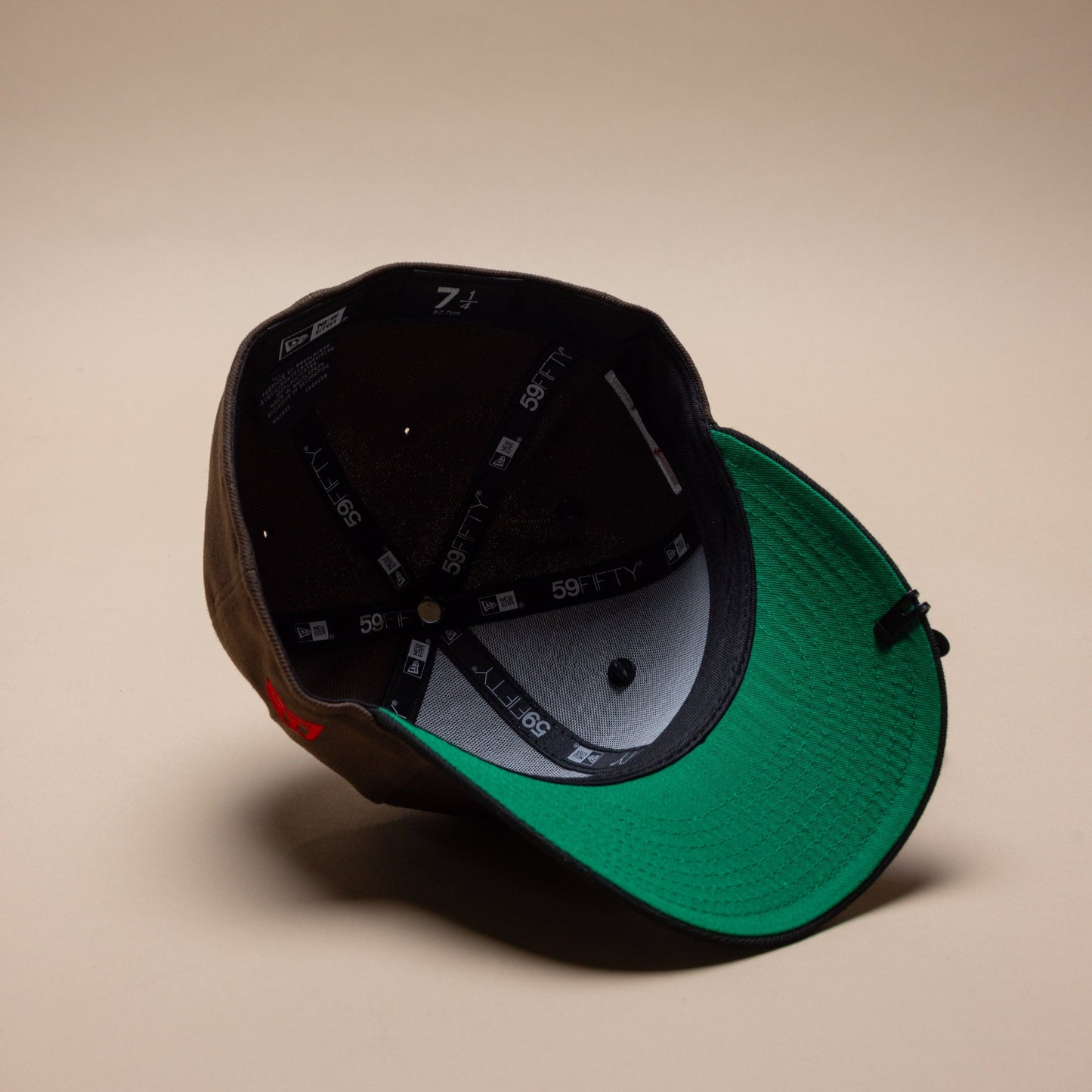 NEW ERA EXCLUSIVE 59FIFTY MOCHA/BLACK "CLUB CRUZ AZUL" W/ MEXICO FLAG SIDE PATCH