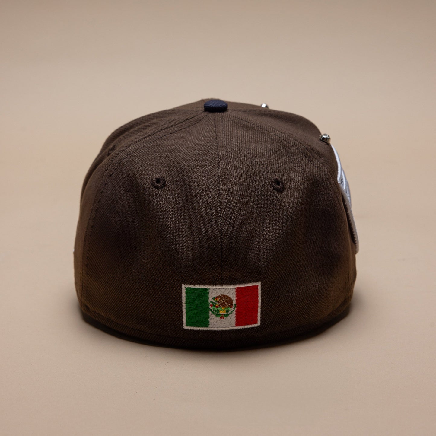 NEW ERA EXCLUSIVE 59FIFTY MOCHA/NAVY "CLUB MONTERREY" W/ CLUB DE FUTBOL MONTERREY SIDE PATCH