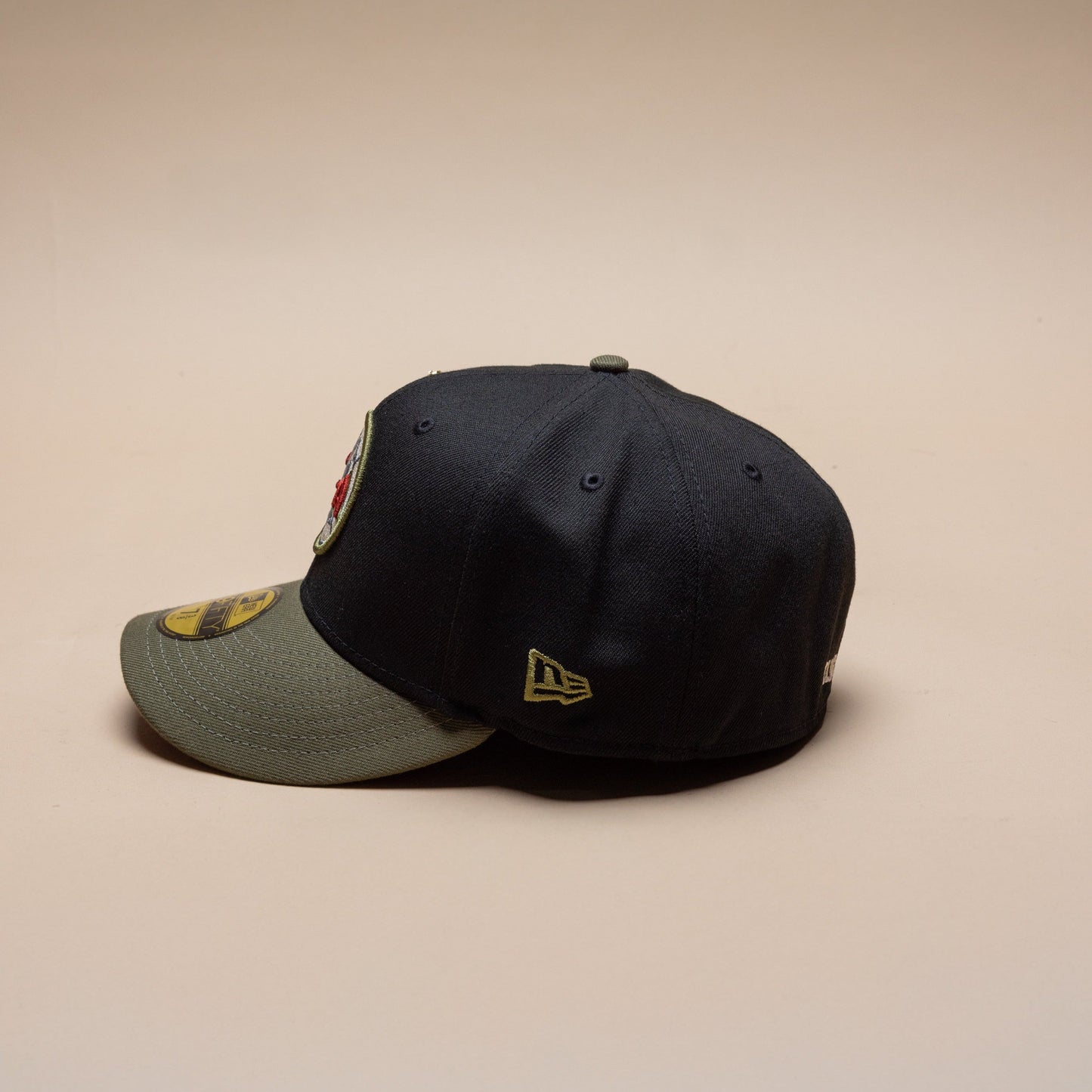 NEW ERA EXCLUSIVE 59FIFTY BLACK/OLIVE "CLUB AMERICA" W/ MEXICO FLAG SIDE PATCH