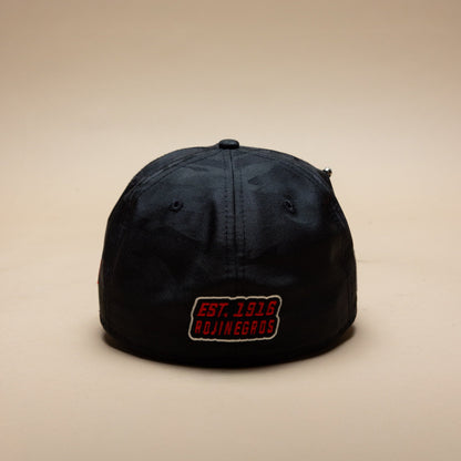 NEW ERA EXCLUSIVE 59FIFTY BLACK CAMO "ATLAS DE GUADALAJARA" W/ MEXICO FLAG SIDE PATCH