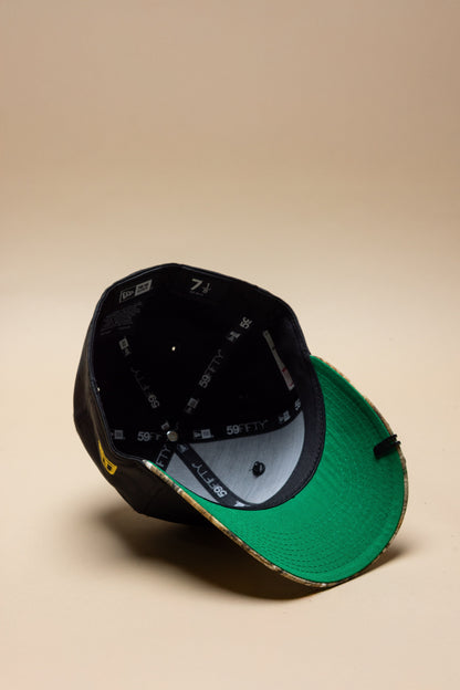 NEW ERA EXCLUSIVE 59FIFTY BLACK CAMO/REALTREE "CLUB AMERICA" W/ MEXICO FLAG SIDE PATCH