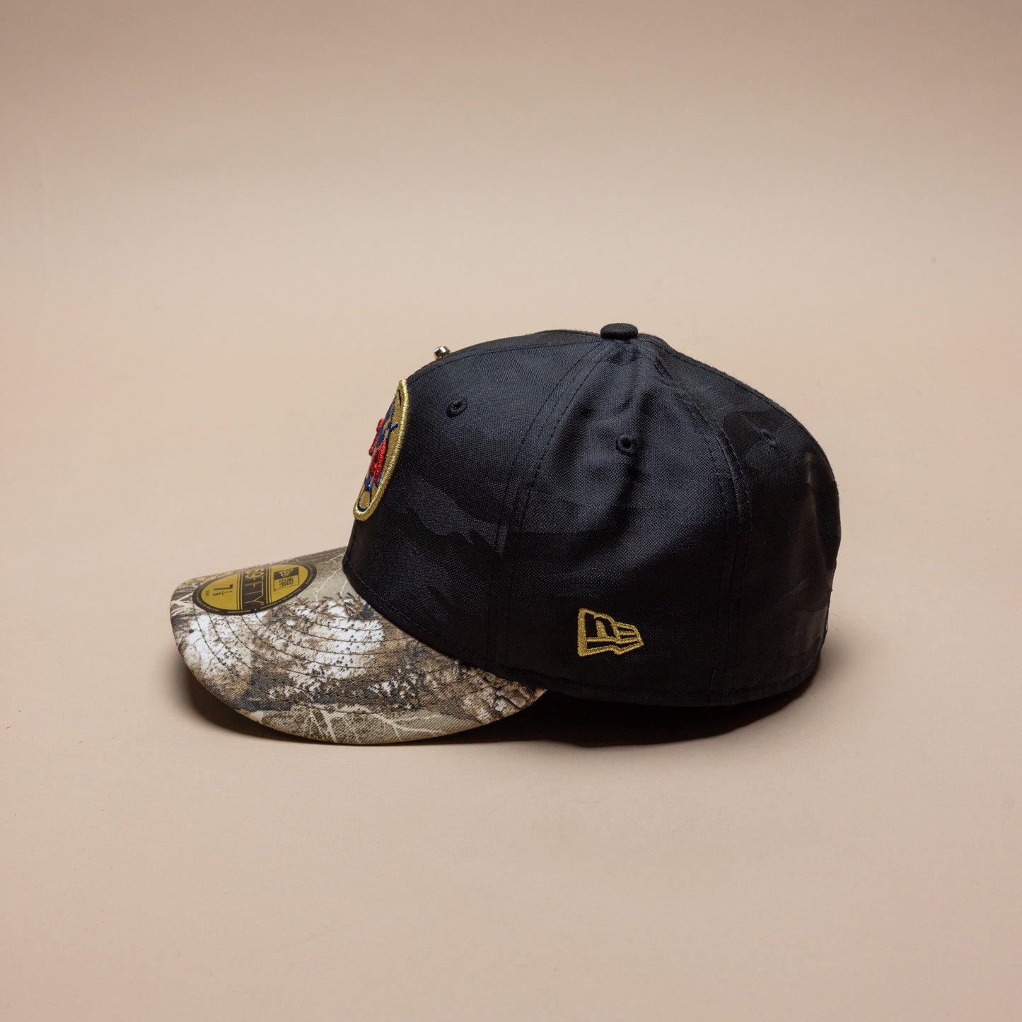 NEW ERA EXCLUSIVE 59FIFTY BLACK CAMO/REALTREE "CLUB AMERICA" W/ MEXICO FLAG SIDE PATCH