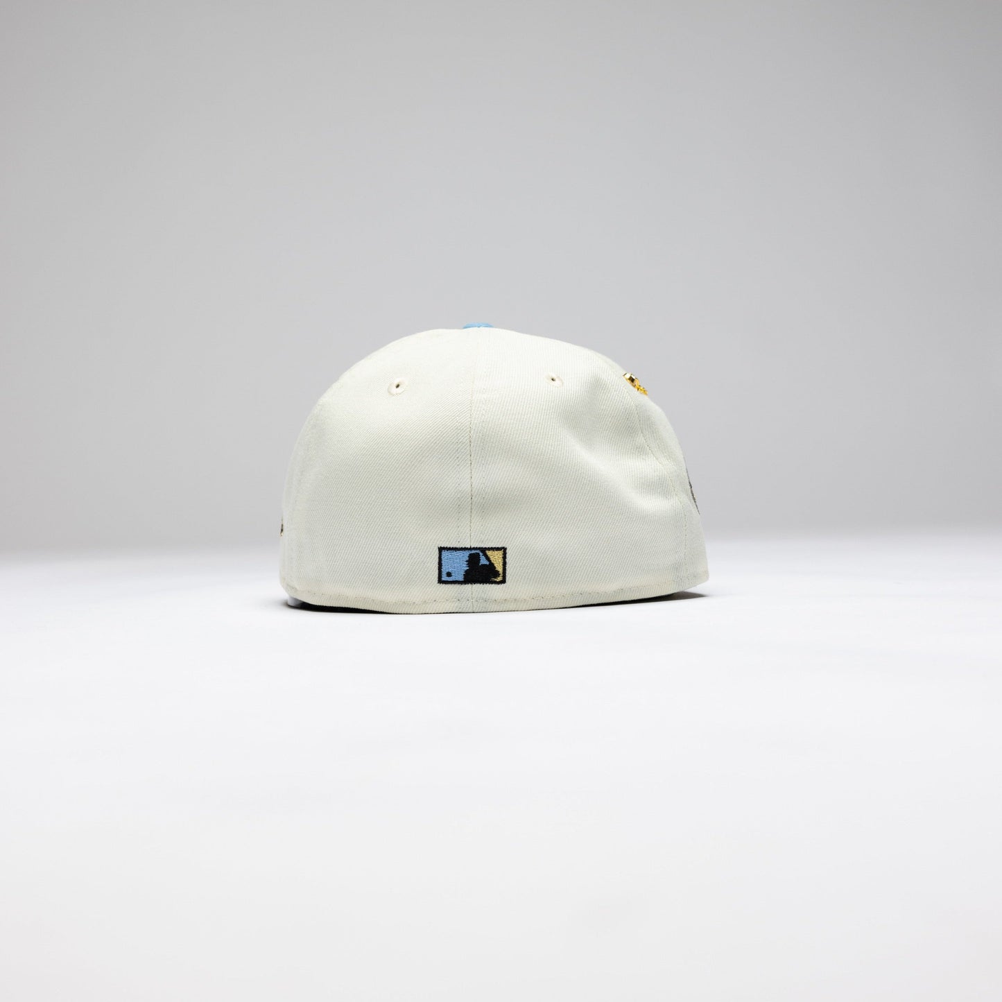 NEW ERA EXCLUSIVE 59FIFTY CHROME/ BLUSH LOS ANGELES DODGERS W/ 50TH ANNIVERSARY SIDE PATCH