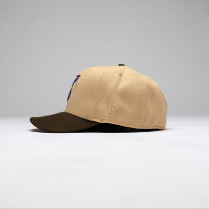NEW ERA EXCLUSIVE 59FIFTY SOFT BLUSH/WALNUT TORONTO BLUEJAYS W/ 30TH SEASON SIDE PATCH