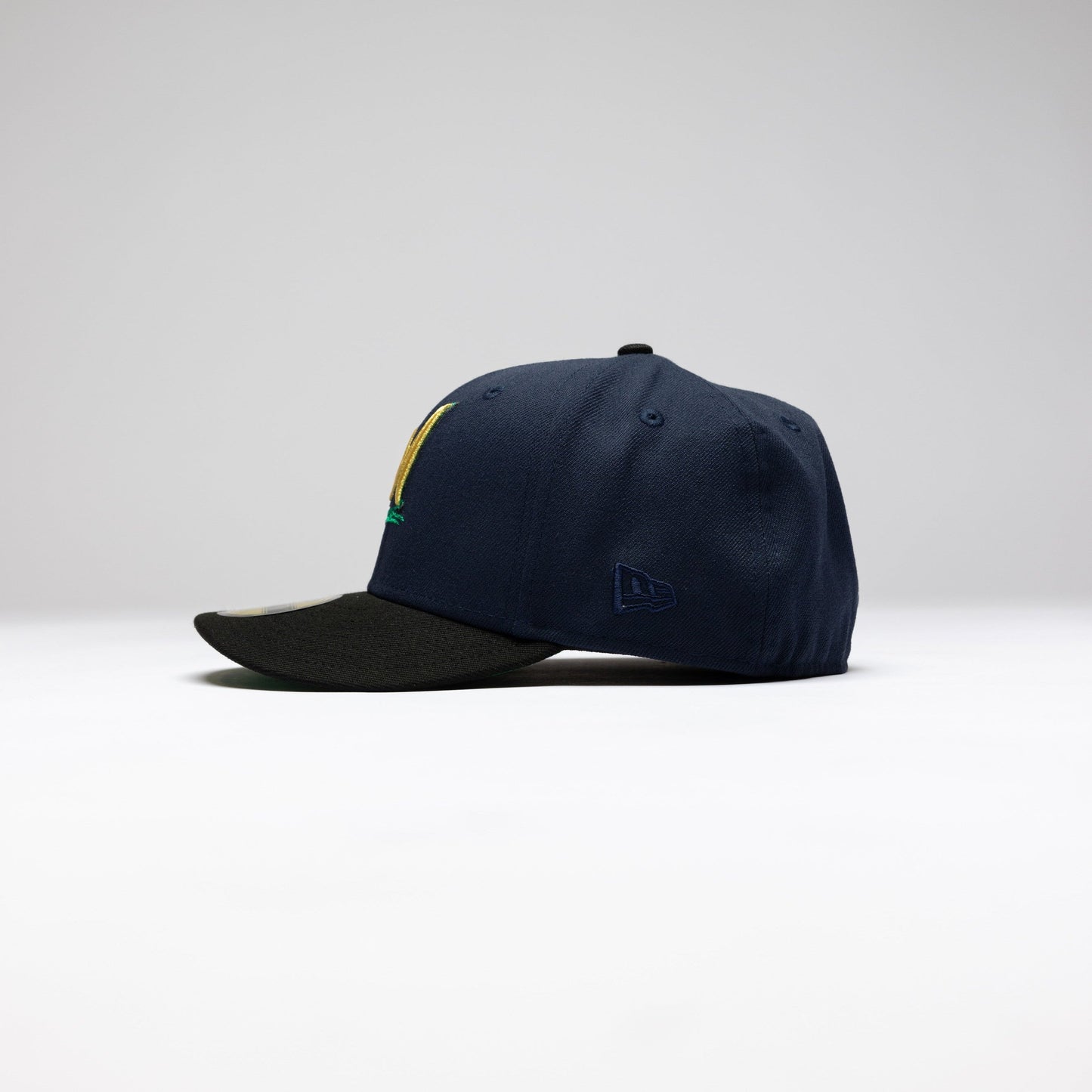 NEW ERA EXCLUSIVE 59FIFTY NAVY/BLACK MILWAUKEE BREWERS W/ ALL STAR GAME SIDE PATCH