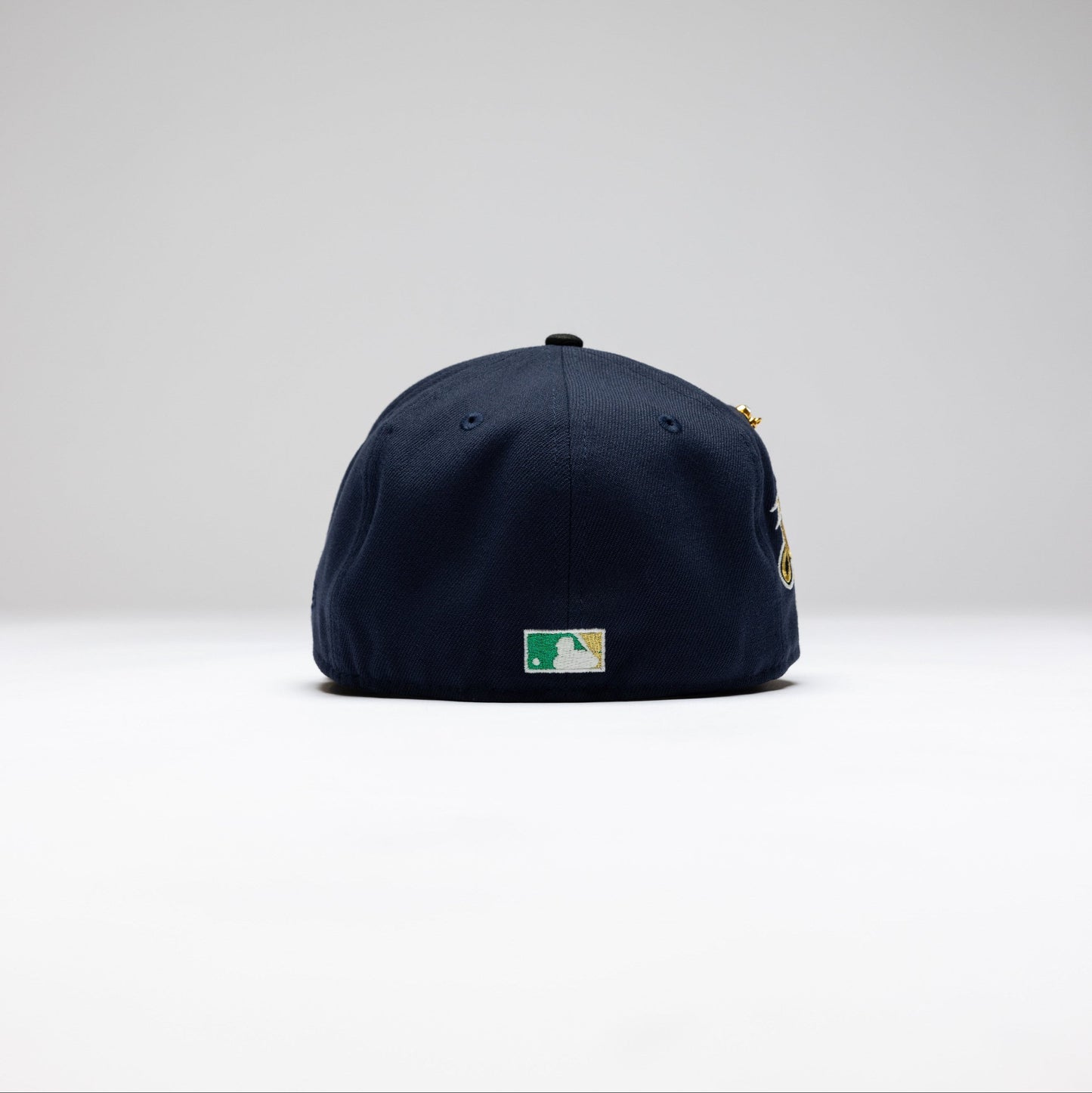 NEW ERA EXCLUSIVE 59FIFTY NAVY/BLACK MILWAUKEE BREWERS W/ ALL STAR GAME SIDE PATCH