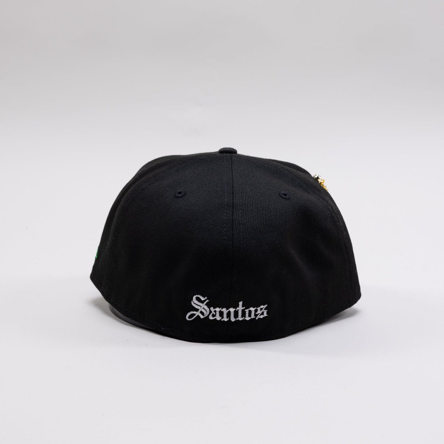NEW ERA EXCLUSIVE 59FIFTY BLACK "SANTOS LAGUNA" W/ MEXICO FLAG SIDE PATCH