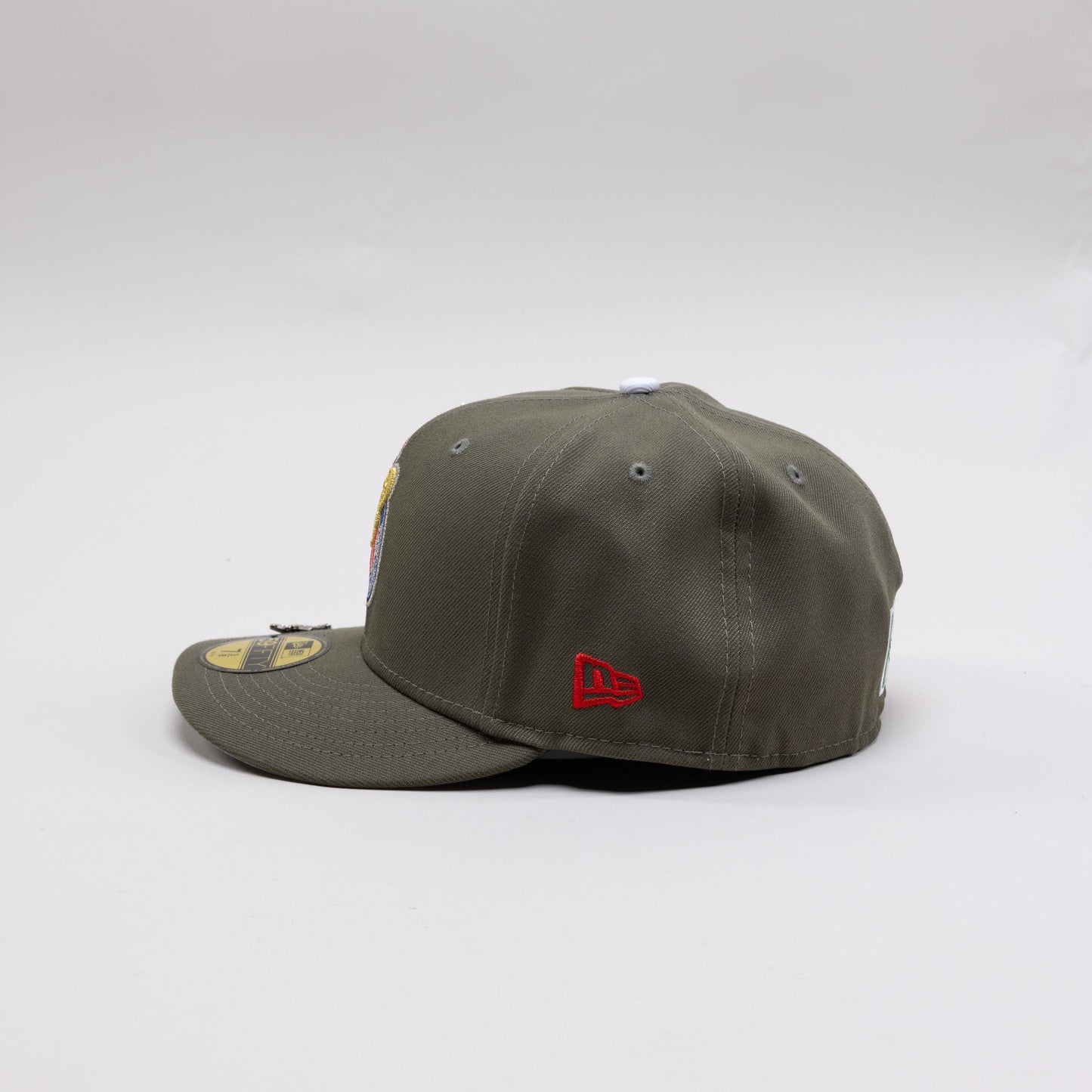 NEW ERA EXCLUSIVE 59FIFTY OLIVE GREEN "CHIVAS DE GUADALAJARA" W/ 115 ANNIVERSARY SIDE PATCH