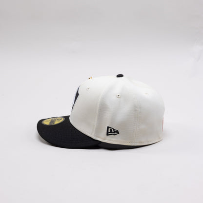 NEW ERA EXCLUSIVE 59FIFTY CHROME/ BLACK "ATLAS DE GUADALAJARA" W/ MEXICO FLAG SIDE PATCH