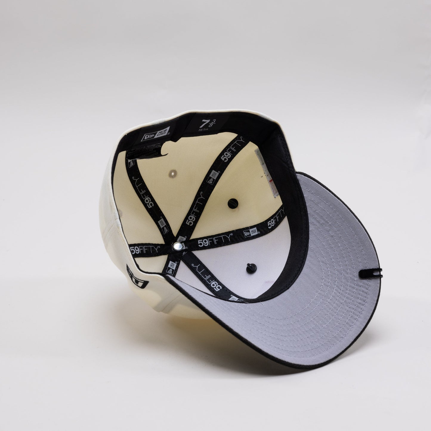 NEW ERA EXCLUSIVE 59FIFTY CHROME/ BLACK "ATLAS DE GUADALAJARA" W/ MEXICO FLAG SIDE PATCH