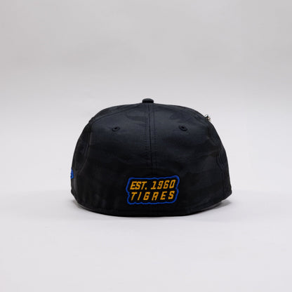 NEW ERA EXCLUSIVE 59FIFTY BLACK CAMO "CLUB TIGRES UANL" W/ MEXICO FLAG SIDE PATCH