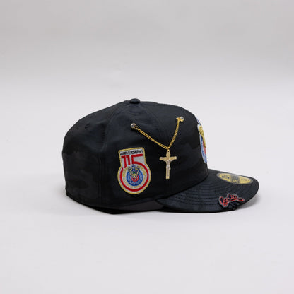 NEW ERA EXCLUSIVE 59FIFTY BLACK CAMO "CHIVAS DE GUADALAJARA" W/ 115 ANNIVERSARY SIDE PATCH
