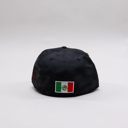 NEW ERA EXCLUSIVE 59FIFTY BLACK CAMO "CHIVAS DE GUADALAJARA" W/ 115 ANNIVERSARY SIDE PATCH