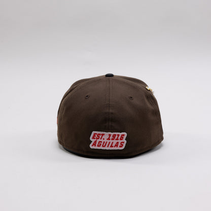 NEW ERA EXCLUSIVE 59FIFTY MOCHA/BLACK CAMO "CLUB AMERICA" W/ MEXICO FLAG SIDE PATCH