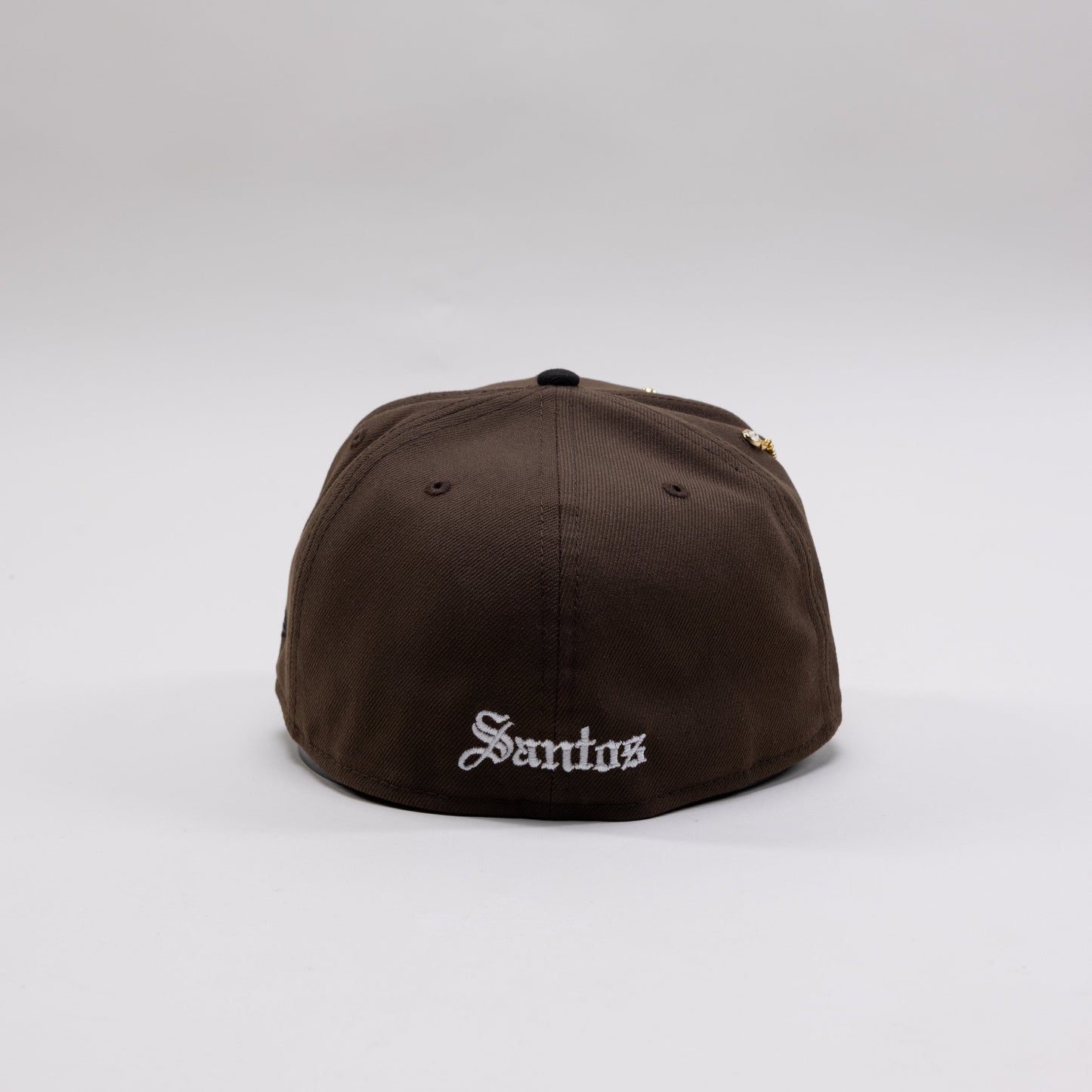 NEW ERA EXCLUSIVE 59FIFTY MOCHA/BLACK "SANTOS LAGUNA" W/ MEXICO FLAG SIDE PATCH
